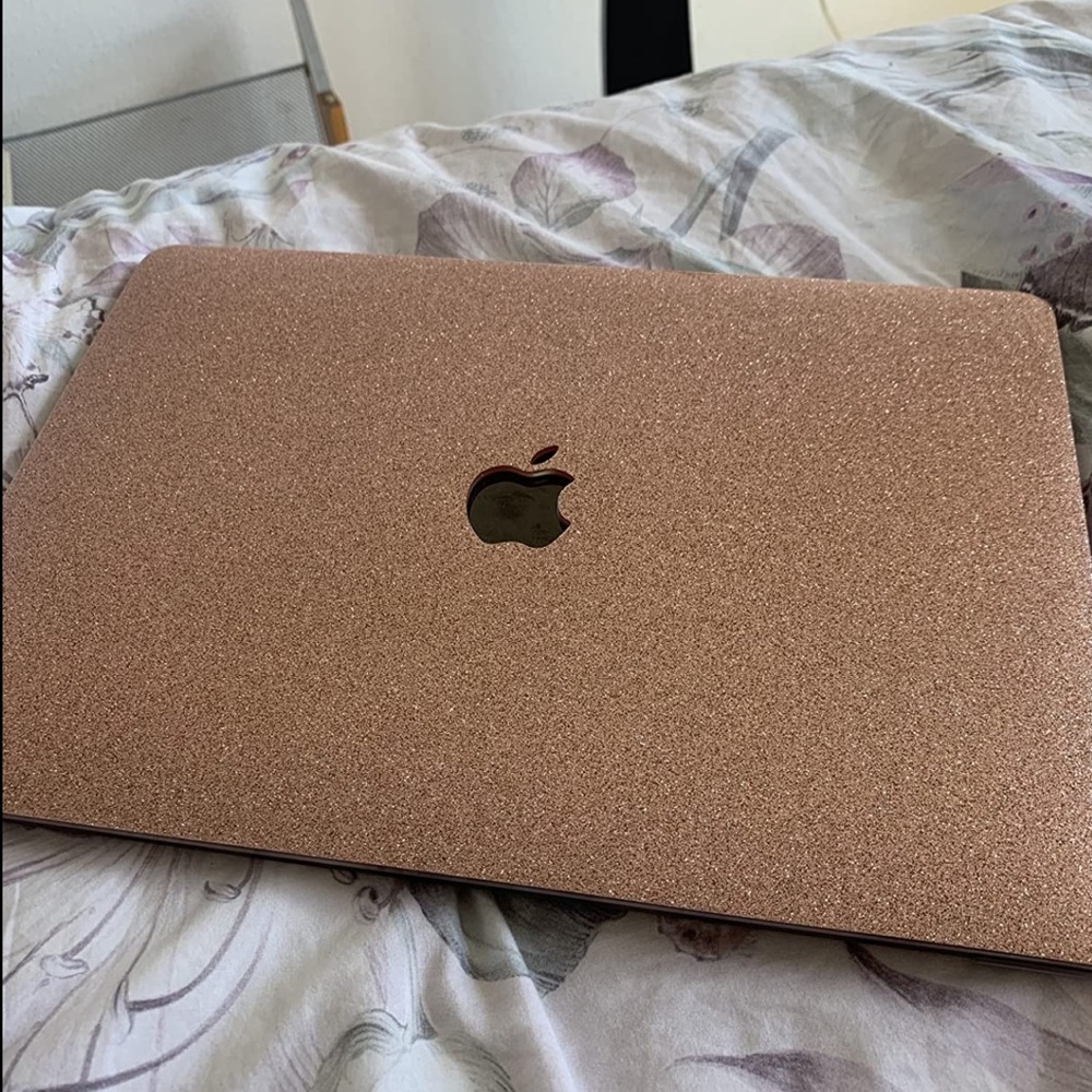 PINK GLITTER MACBOOK PRO CASE